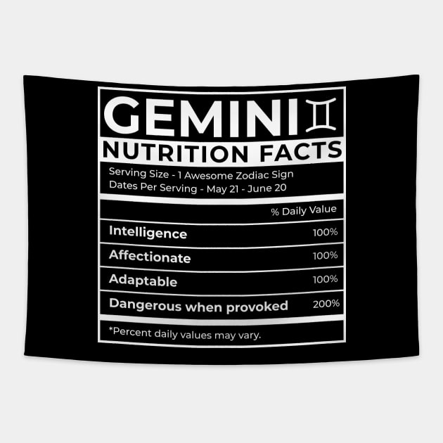 Gemini Astrology Tapestry by ShirtsShirtsndmoreShirts