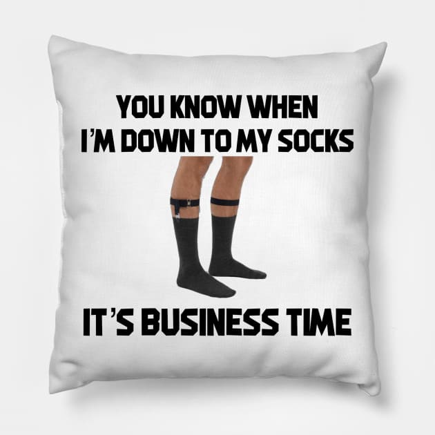 Business Time Pillow by marisaj4488