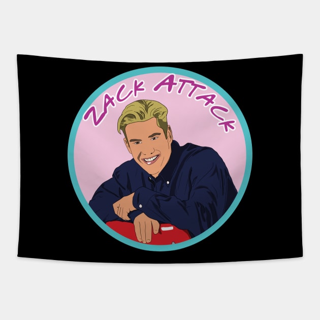 Zack Morris Zack Attack Tapestry by NostalgiaUltra