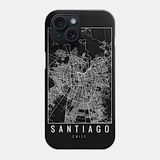 Santiago Chile Minimalist Map Phone Case