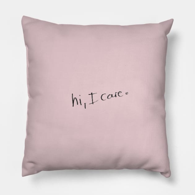 hi, i care Pillow by stylesstudio