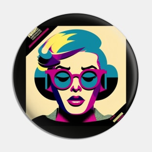 Pop Style Purple Lady Matte Pin