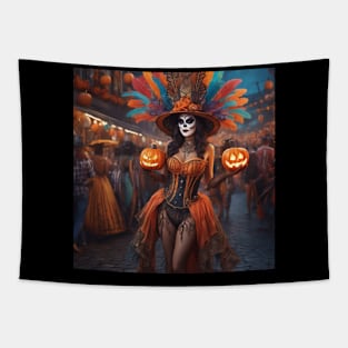 Costumed Carnivals Tapestry