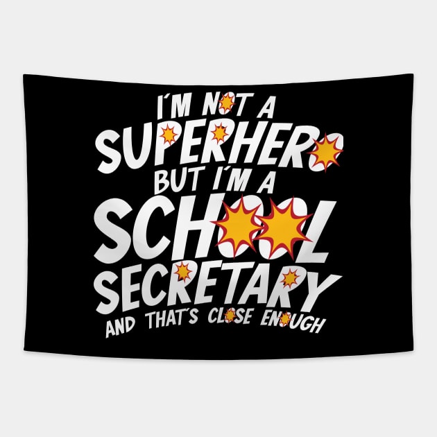 Superhero & School Secretary Tapestry by TheBestHumorApparel