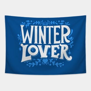 Winter Lover // Cold Weather Lover Wintertime Snow Tapestry