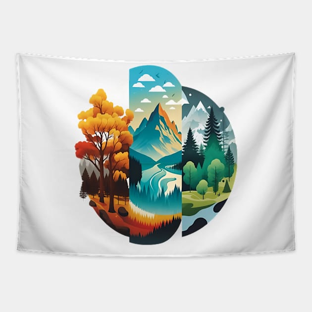 Seasonal Shifts: A Journey Through Nature Tapestry by zoocostudio