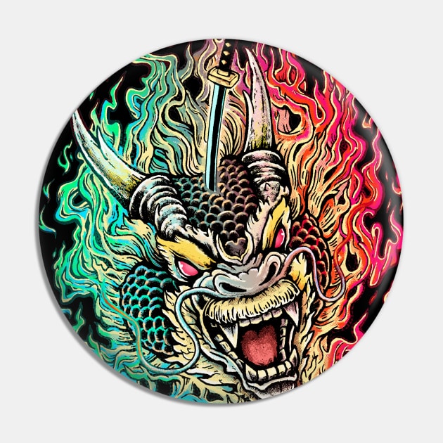 Dragon Slayer Pin by Villainmazk