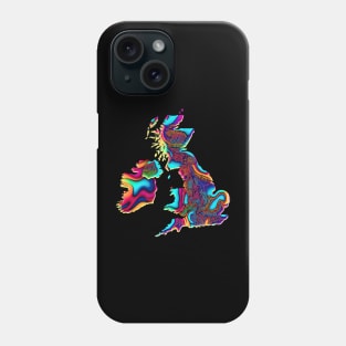 Psychedelic United Kingdom (no text) Phone Case