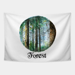 Pine Forest Art Tapestry