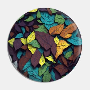 A captivating mosaic of forest leaves Pin