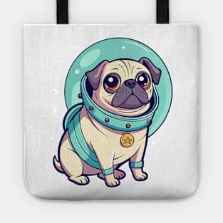 Astronaut Pug Tote