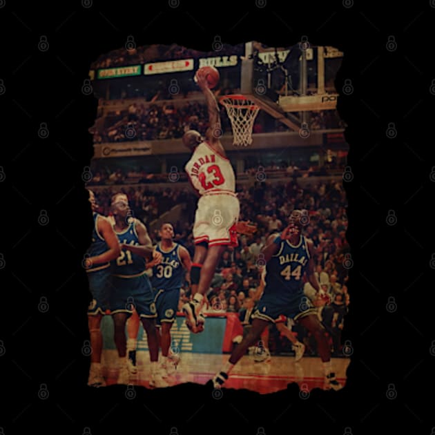 Dunk Michael Jordan vs Dallas Mavericks, 1995 by CAH BLUSUKAN