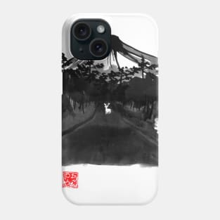 deer in the middle of the street Phone Case