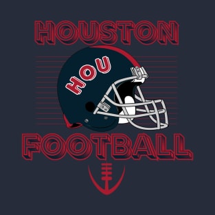 Houston Football Vintage Style T-Shirt