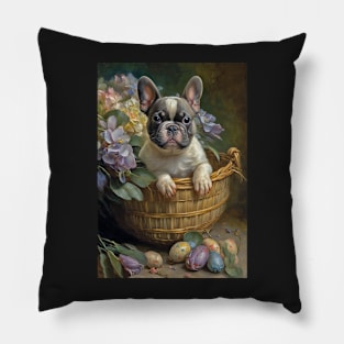 French Bulldog Easter Card Pillow