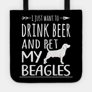 Drink Beer & Pet My Beagles Tote