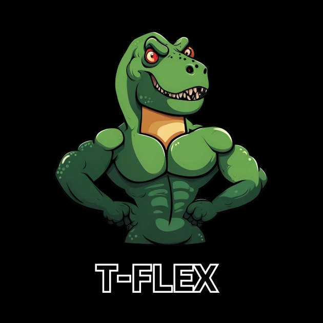 Funny Gym T-Rex Dinosaur Bodybuilding Fitness by MordaxFurittus