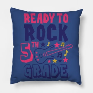 Rocking 4th Grade Funny Kids School Rock Back to School Pillow