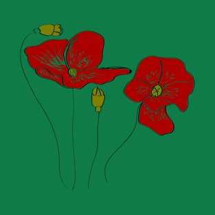 Poppy flowers T-Shirt