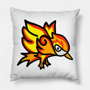 The fire flame bird Pillow