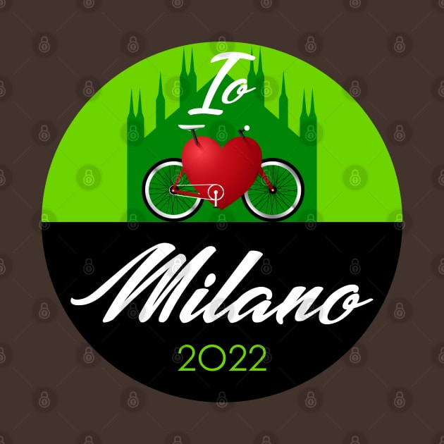 Io ❤️🚲 Milano (Green) by Glap