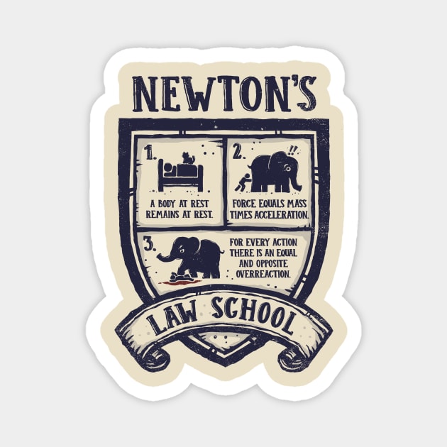 Newton's Law School Magnet by kg07_shirts