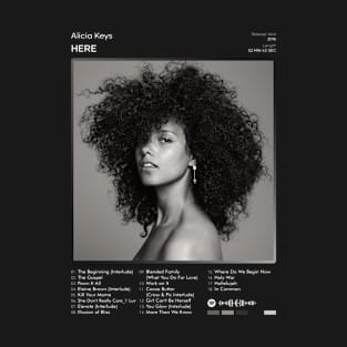 Alicia Keys - HERE Tracklist Album T-Shirt