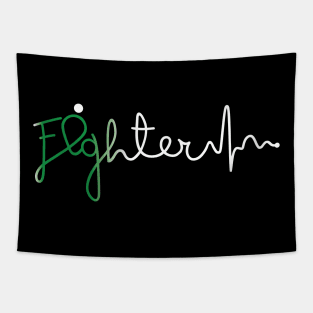 Fighter- Adrenal Cancer Gifts Adrenal Cancer Awareness Tapestry