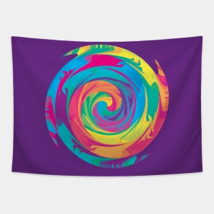 Rainbow Spiral 3 Tapestry