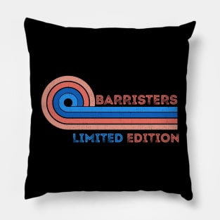 Barristers Limited Edition Retro Vintage - Present Birthday Ideas For Barristers Pillow