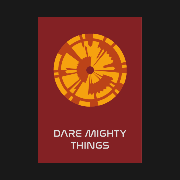 JPL/NASA Perseverance Parachute "Dare Mighty Things" Poster #4 by Walford-Designs