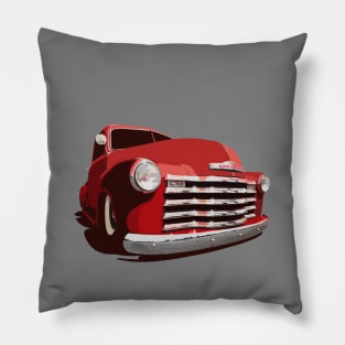 Chevy 3100 Pickup 1 - stylized color Pillow