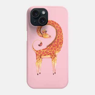 giraffe circle neck Phone Case