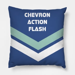 Chevron Action Flash Pillow