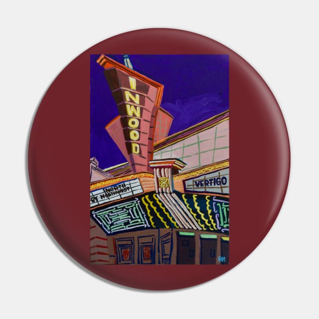 Inwood Theater Pin by SPINADELIC