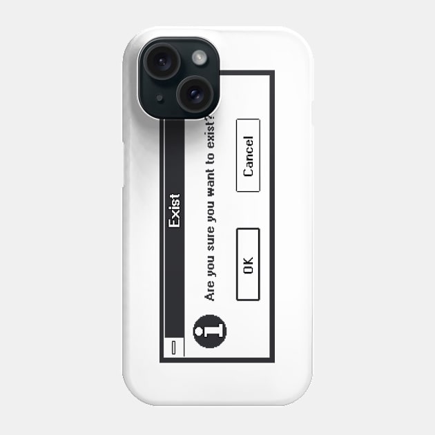 Basic Existentialism I Phone Case by Grandeduc