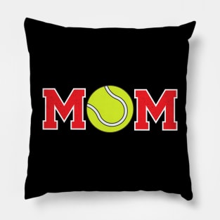 Tennis Mom Red Pillow