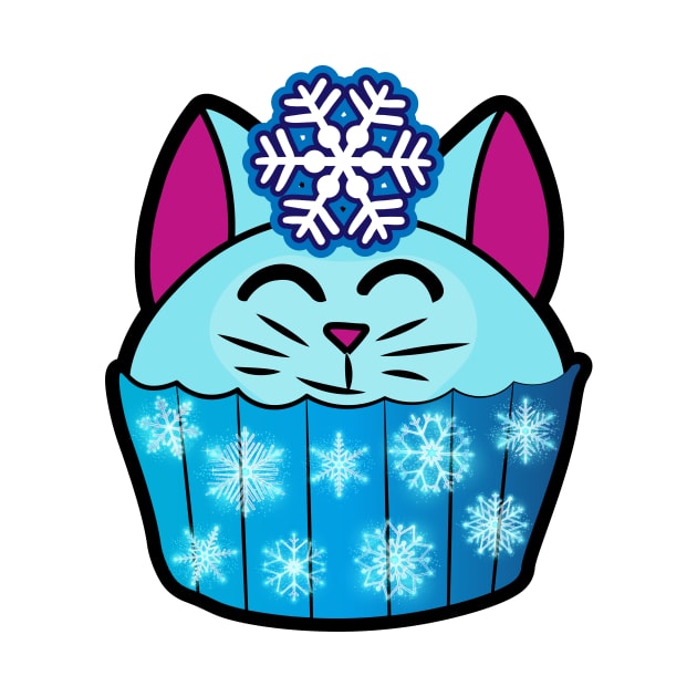 Winter frost Catcake - Snowflake and shimmering frosting! by Ryphna