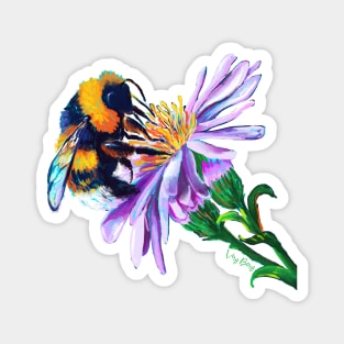 Bumble bee and a flower Magnet