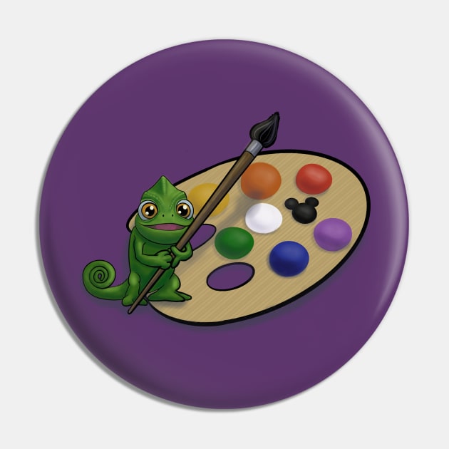 Pascal's Paint Pallet Pin by Art-by-Sanna