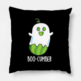 Boo-cumber Funny Ghost Cucumber Pun Pillow