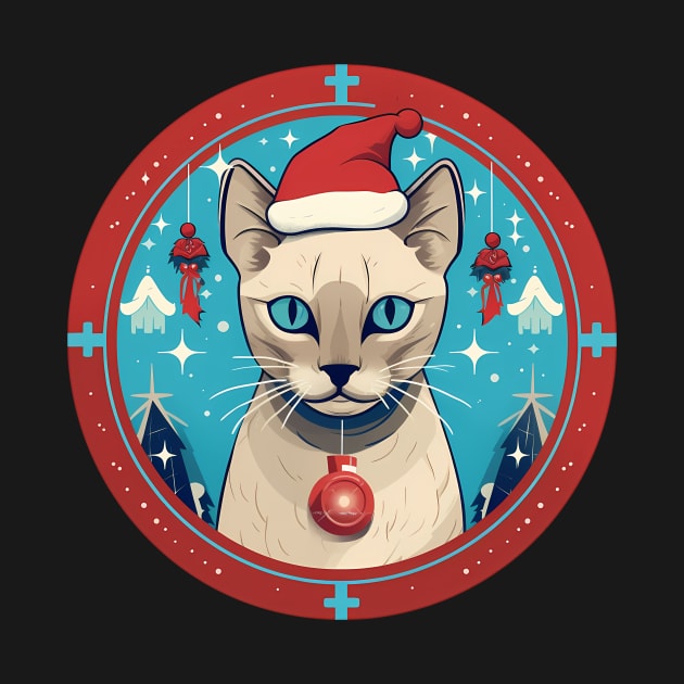 Tonkinese Cat Xmas, Love Cats by dukito