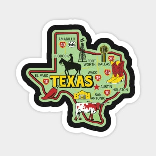 Texas State Outline Magnet