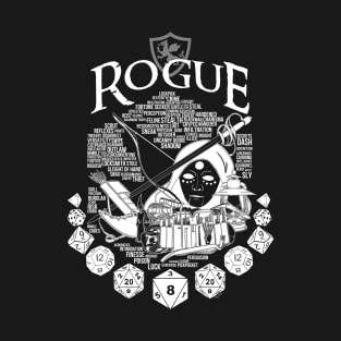 RPG Class Series: Rogue - White Version T-Shirt