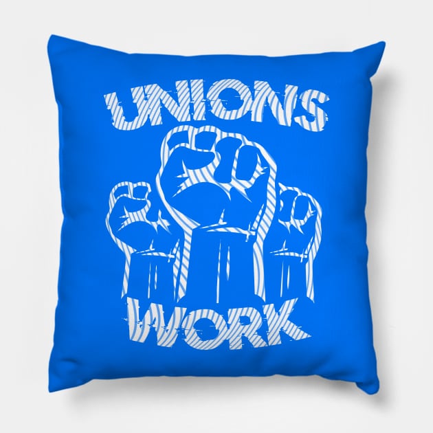 Unions Work Pillow by Doc Multiverse Designs