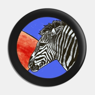 Zebra- circle edit Pin