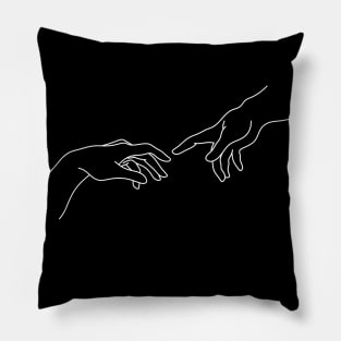 Creation of Adam Hands Pillow