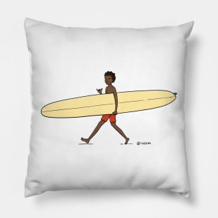 Longboarder Dude Pillow