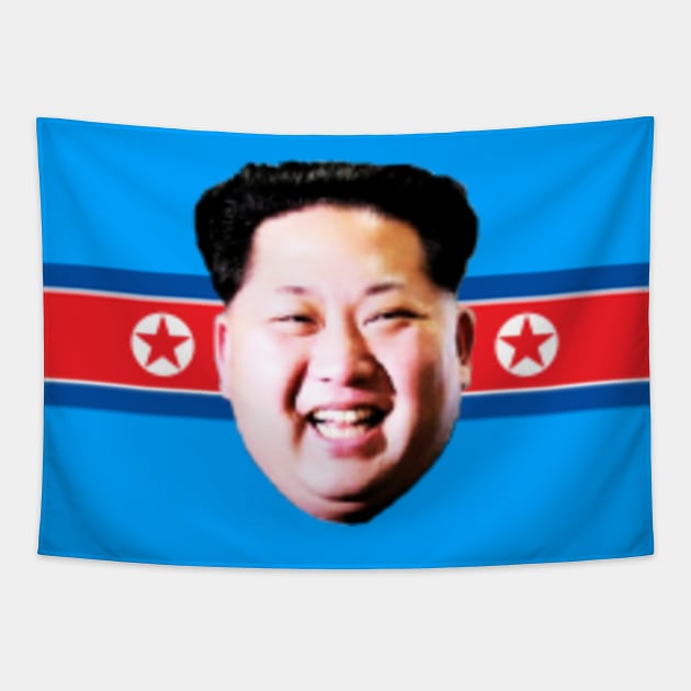 Kim Jong Un DPRK Flag Kim Jong Un Tapestry TeePublic