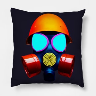 Gas Mask T-Shirt Pillow